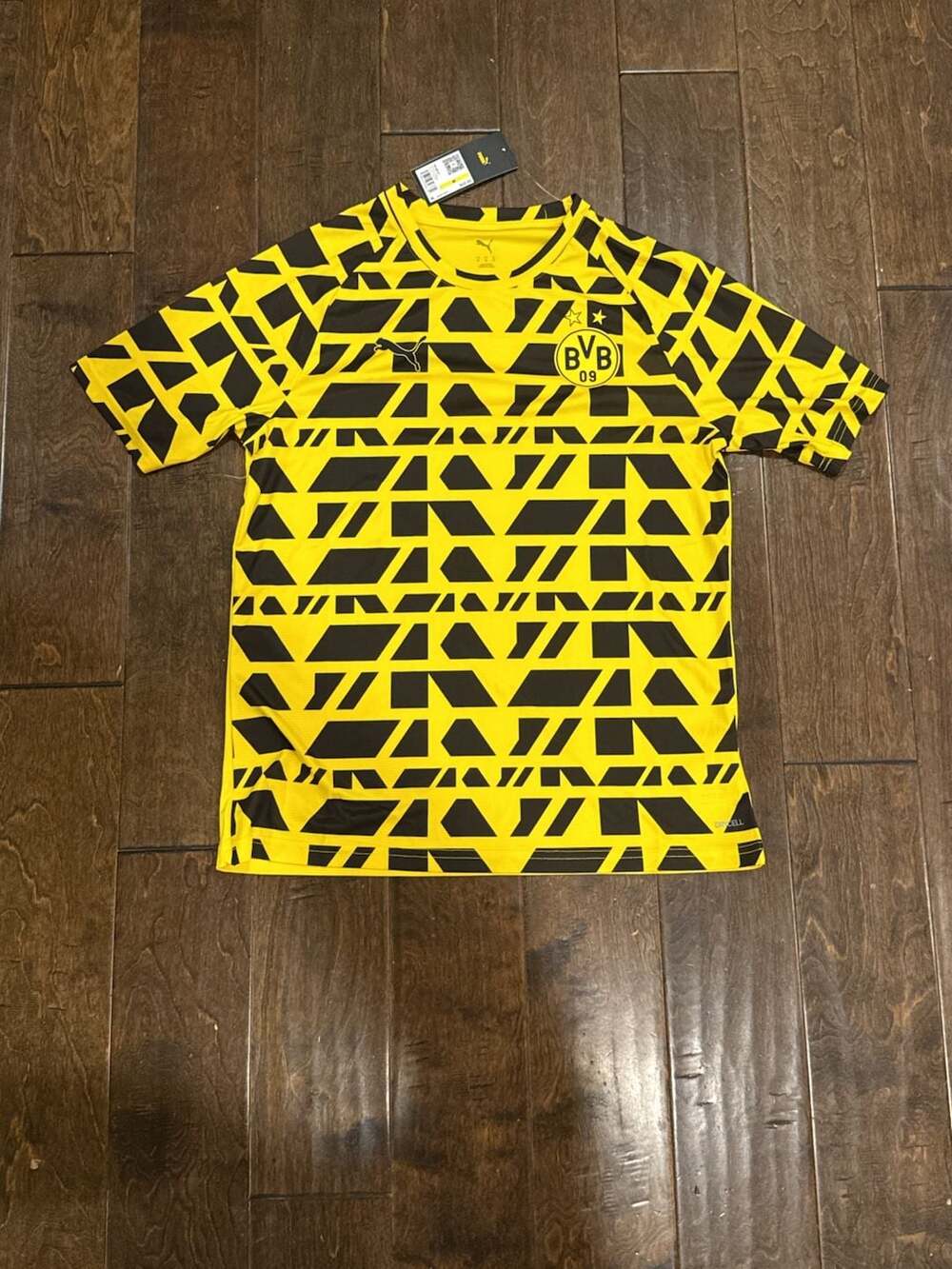 Puma BVB Warm Up Jersey Size M Faster Yellow Puma Black